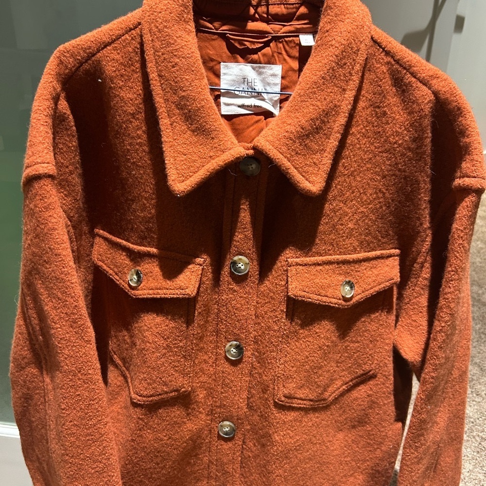 Aritzia Ganna Shirt Jacket - Copper Red - XL